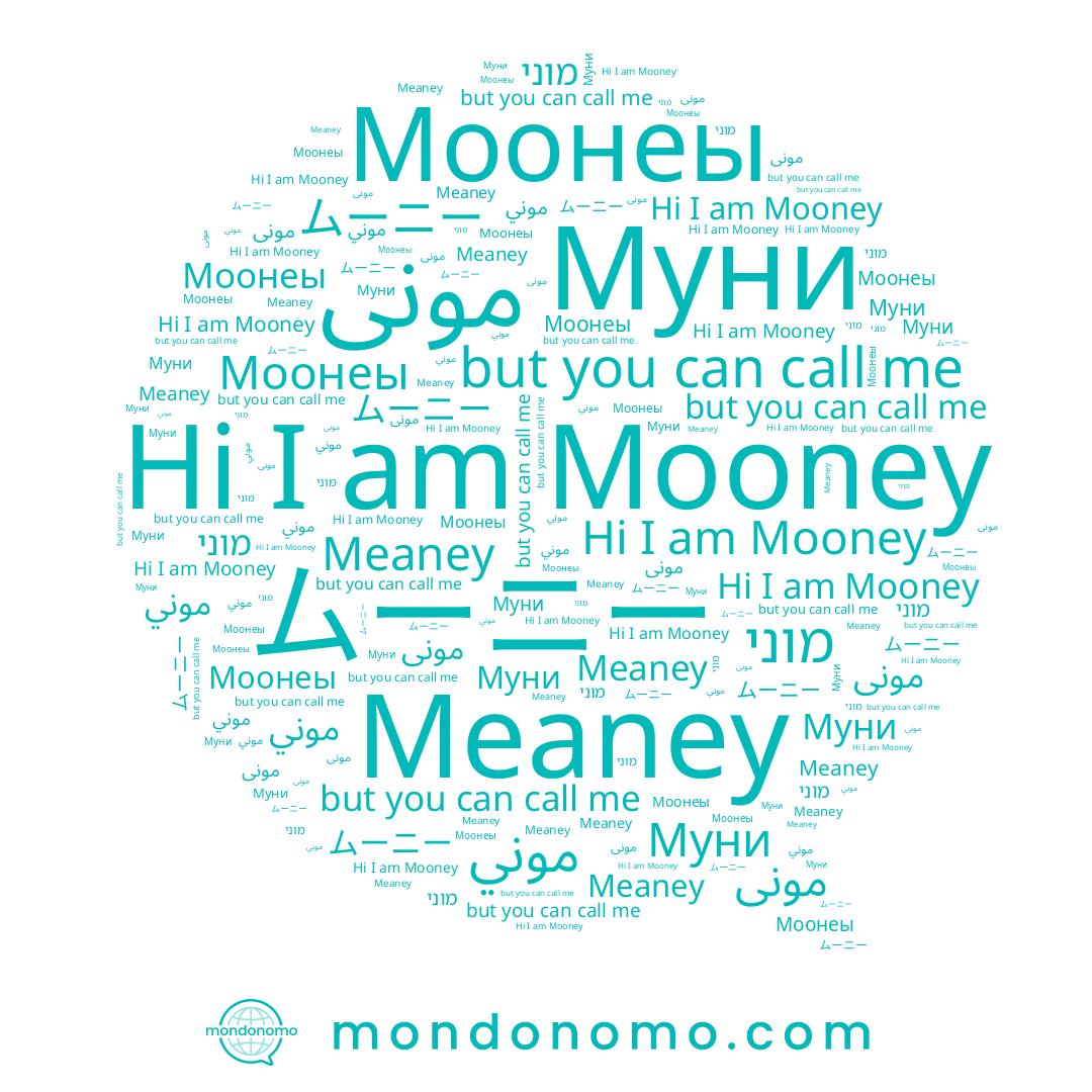 name Моонеы, name ムーニー, name مونى, name Meaney, name מוני, name Муни, name موني, name Mooney