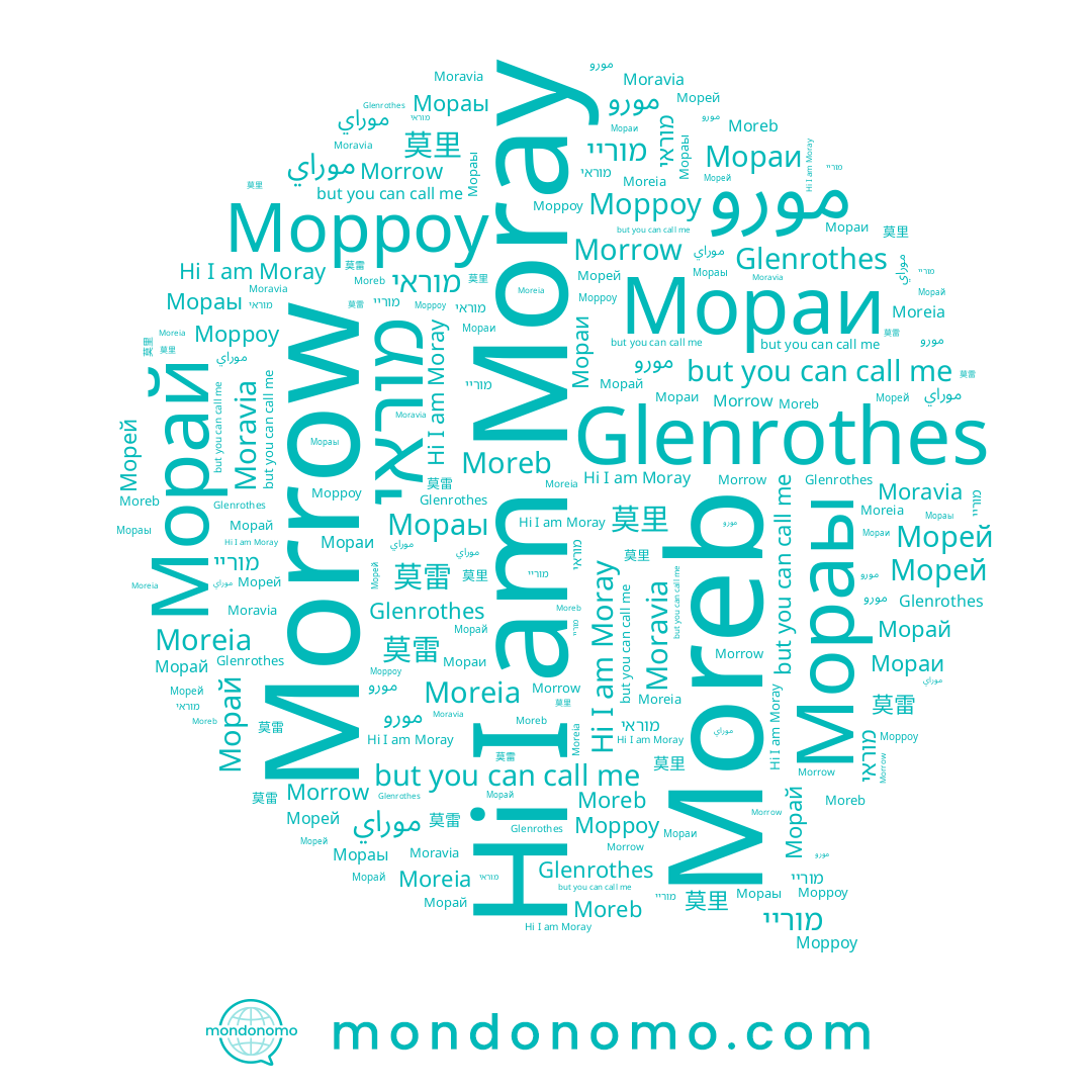 name Moreia, name Morrow, name موراي, name Мораы, name Moray, name 莫雷, name Морроу, name Moravia, name مورو, name מוריי, name Мораи, name מוראי, name Морай, name Moreb, name 莫里