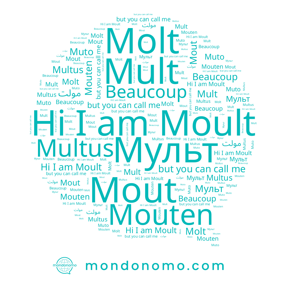 name Мульт, name Muto, name Mouten, name Moult, name Mout, name Molt