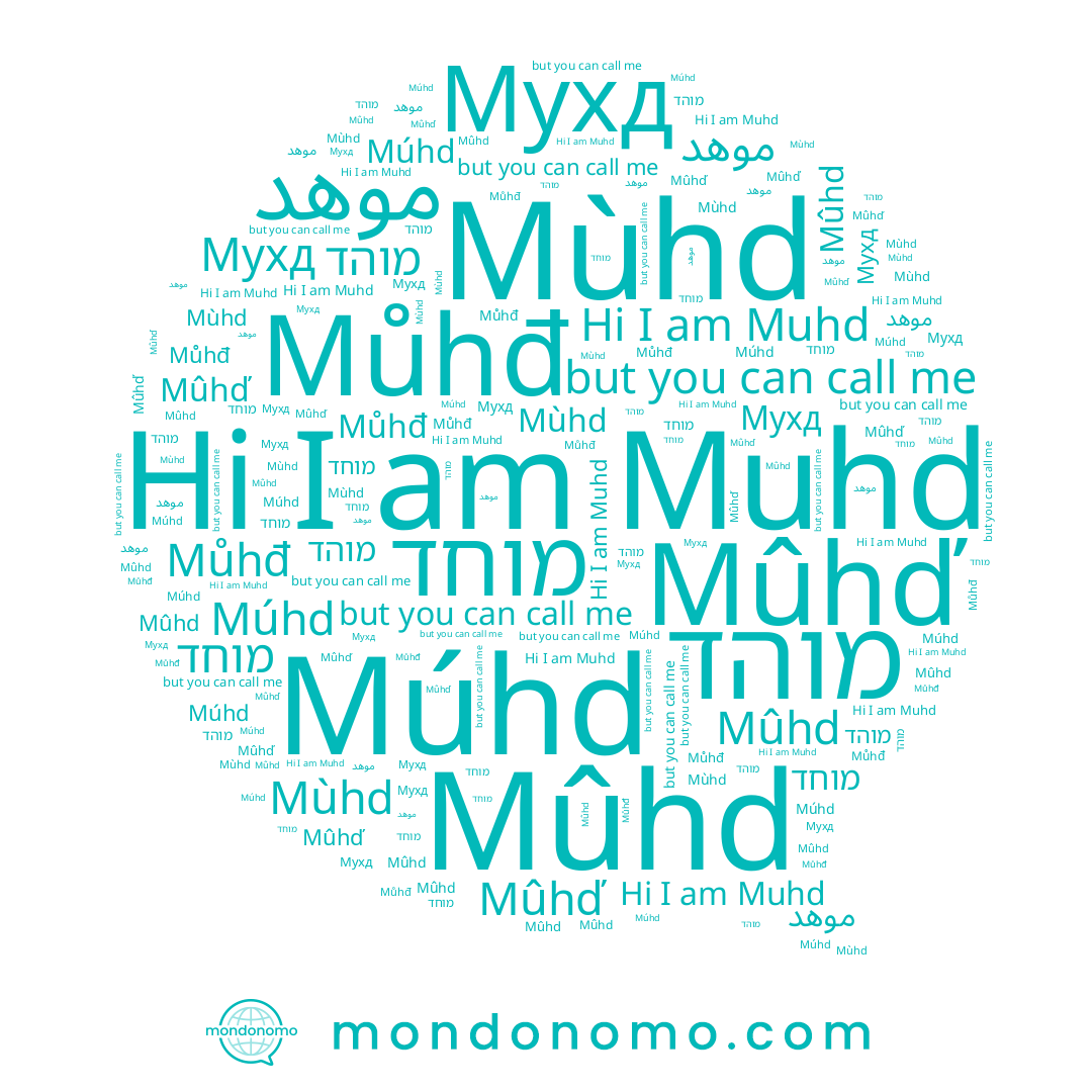 name Mùhd, name موهد, name מוחד, name Muhd, name מוהד, name Múhd, name Mûhd, name Mûhď, name Мухд