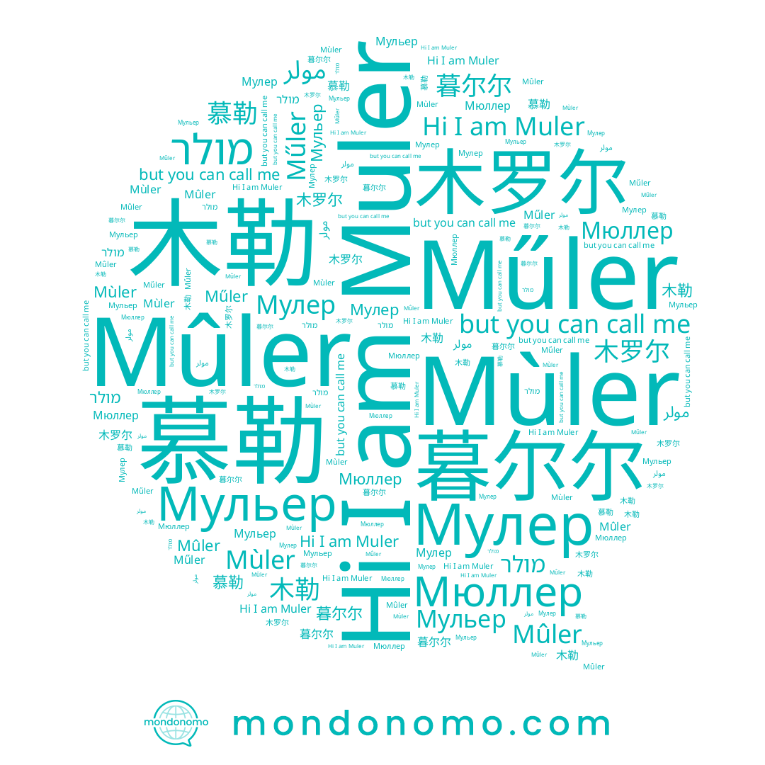 name Mùler, name 木勒, name 木罗尔, name Műler, name مولر, name Mûler, name 暮尔尔, name 慕勒, name Мульер, name Мулер, name Muler
