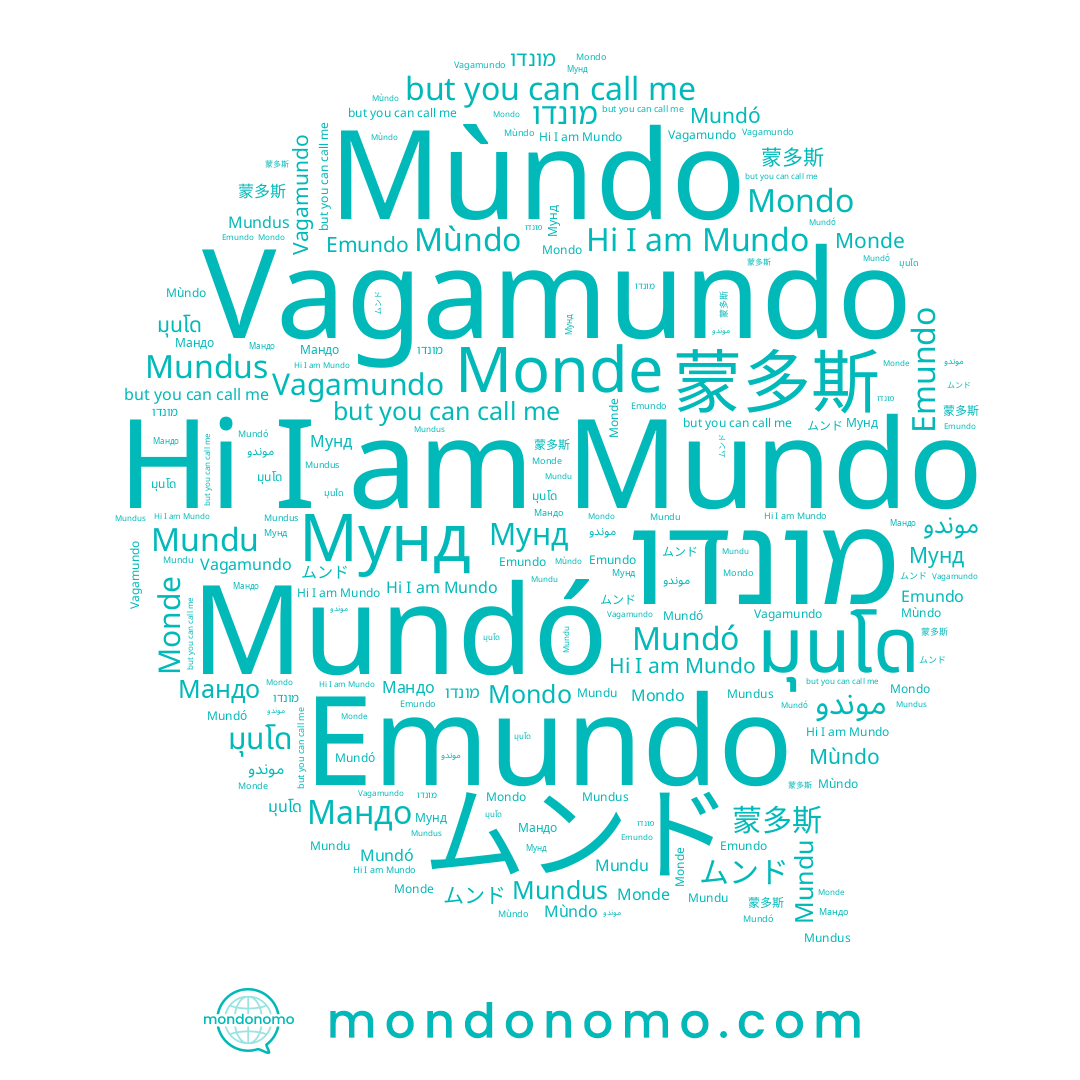 name Mundo, name Мунд, name ムンド, name มุนโด, name 蒙多斯, name Mundu, name Mundó, name Monde, name Мандо, name Mondo, name Mundus, name Mùndo, name Emundo, name Vagamundo