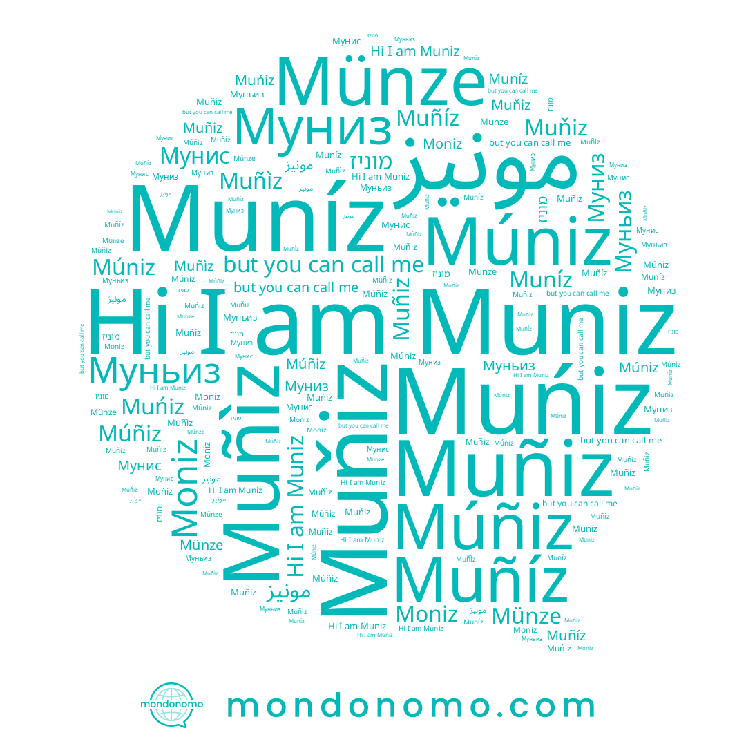 name Múniz, name Муниз, name Муньиз, name Muniz, name Muñiz, name Muňiz, name Münze, name Moniz, name Múñiz, name מוניז, name Muñíz, name Мунис, name Muńiz, name Muñìz, name Muníz