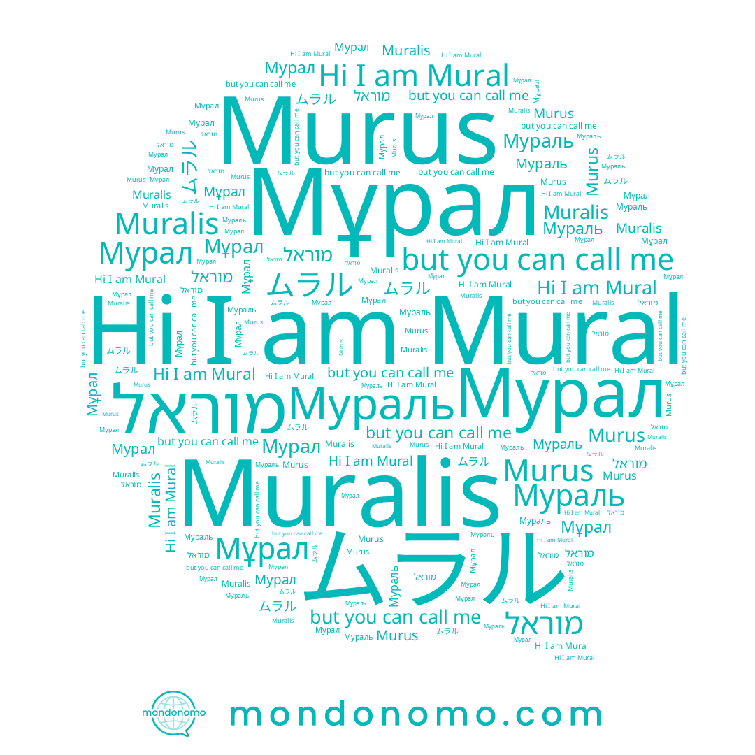 name מוראל, name Мұрал, name Мурал, name Murus, name Mural, name ムラル, name Мураль, name Muralis