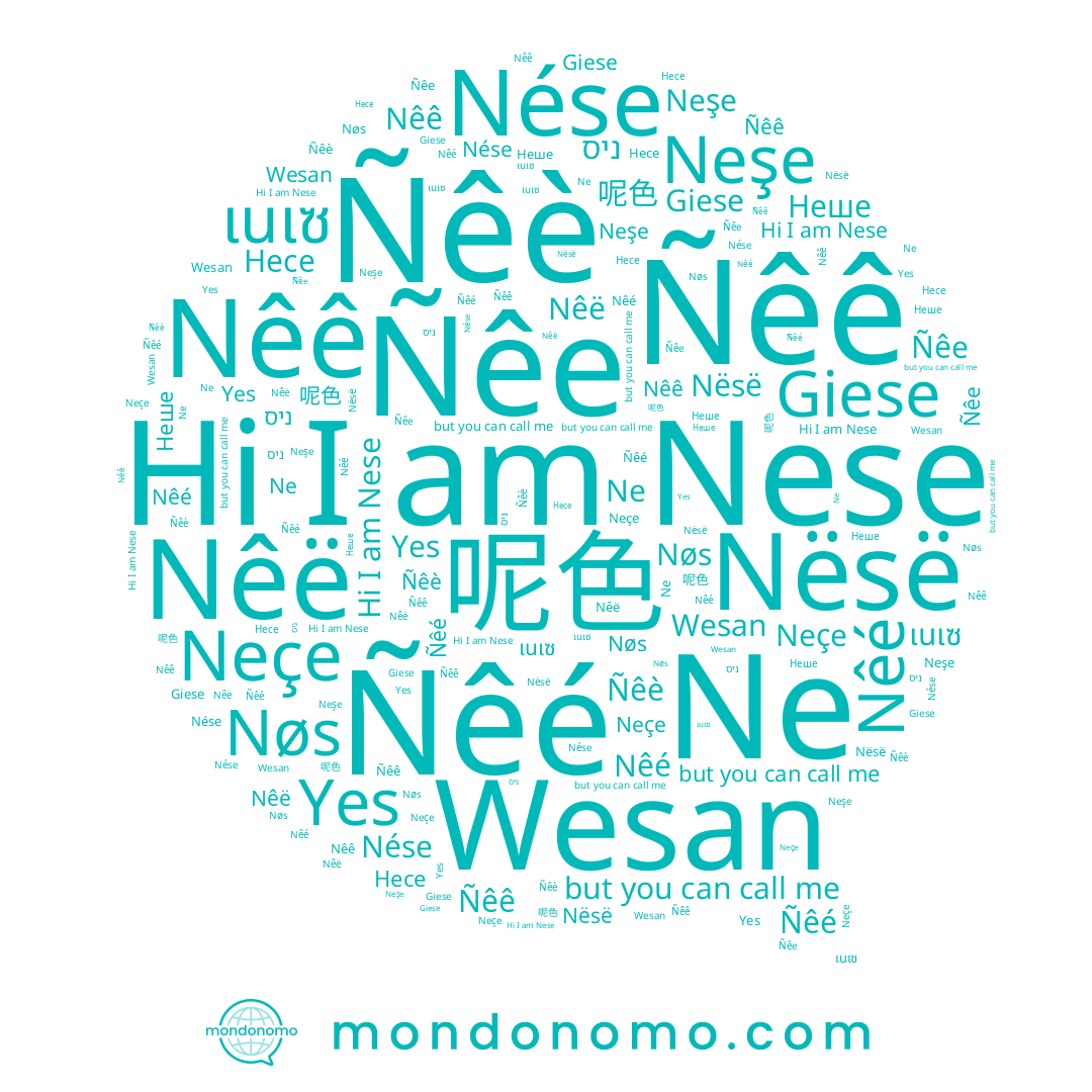 name Nése, name Giese, name Nêë, name Ñêe, name Ñêê, name Несе, name Wesan, name Ñêè, name Neçe, name Nese, name ניס, name 呢色, name เนเซ, name Ne, name Nêé, name Neşe, name Nêê, name Nøs, name Nësë, name Ñêé
