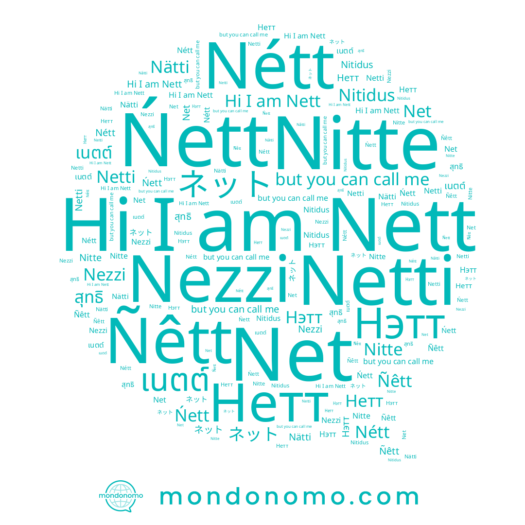 name Нэтт, name Nitte, name Nätti, name Nezzi, name Ńett, name เนตต์, name สุทธิ, name Ñêtt, name Netti, name Nett, name Nétt, name Нетт
