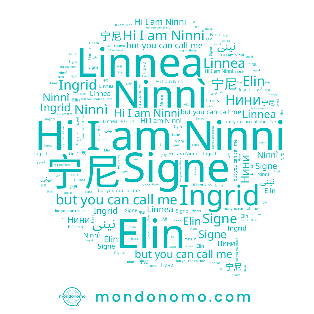name نينى, name Ingrid, name 宁尼, name Linnea, name Elin, name Signe, name Ninni, name Нини, name Ninnì