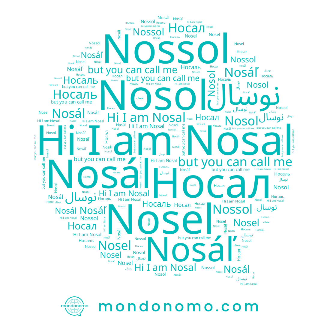 name Nosál, name Nossol, name Носал, name نوسال, name Nosel, name Носаль, name Nosal, name Nosol