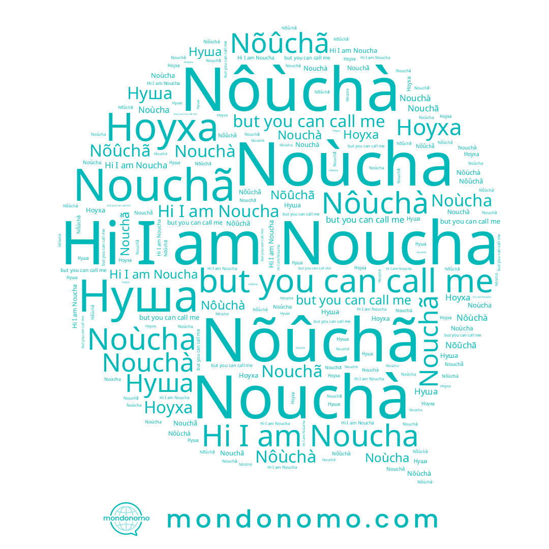 name Noùcha, name Nõûchã, name Нуша, name Nouchã, name Nouchà, name Nôùchà, name Ноуха, name Noucha