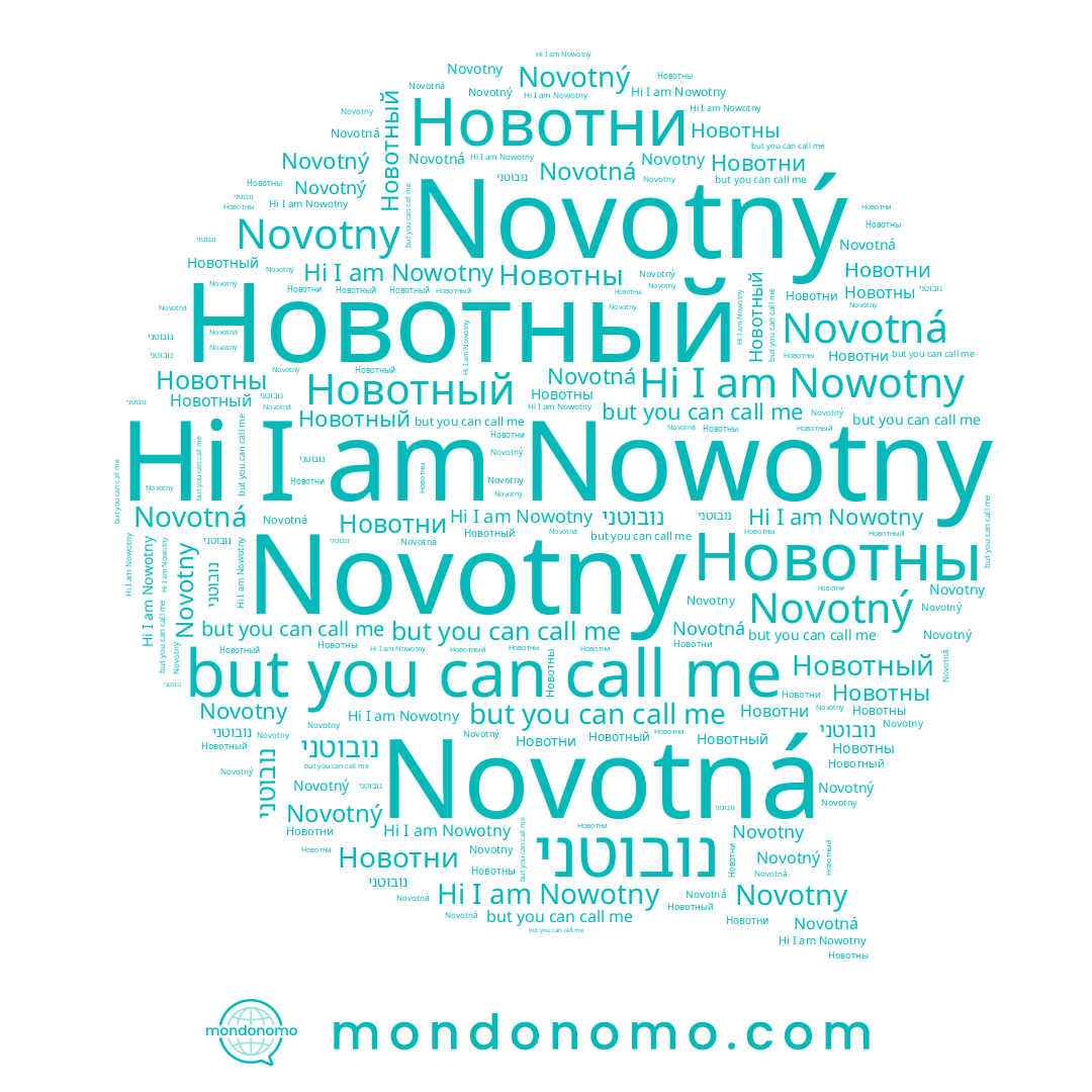 name Новотни, name Novotny, name Новотный, name Nowotny, name Новотны, name נובוטני, name Novotný, name Novotná