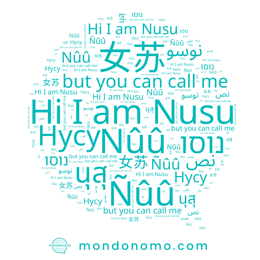 name 女苏, name Nusu, name نص, name نوسو, name นุสุ, name Ñûû, name Nûû, name נוסו, name Нусу