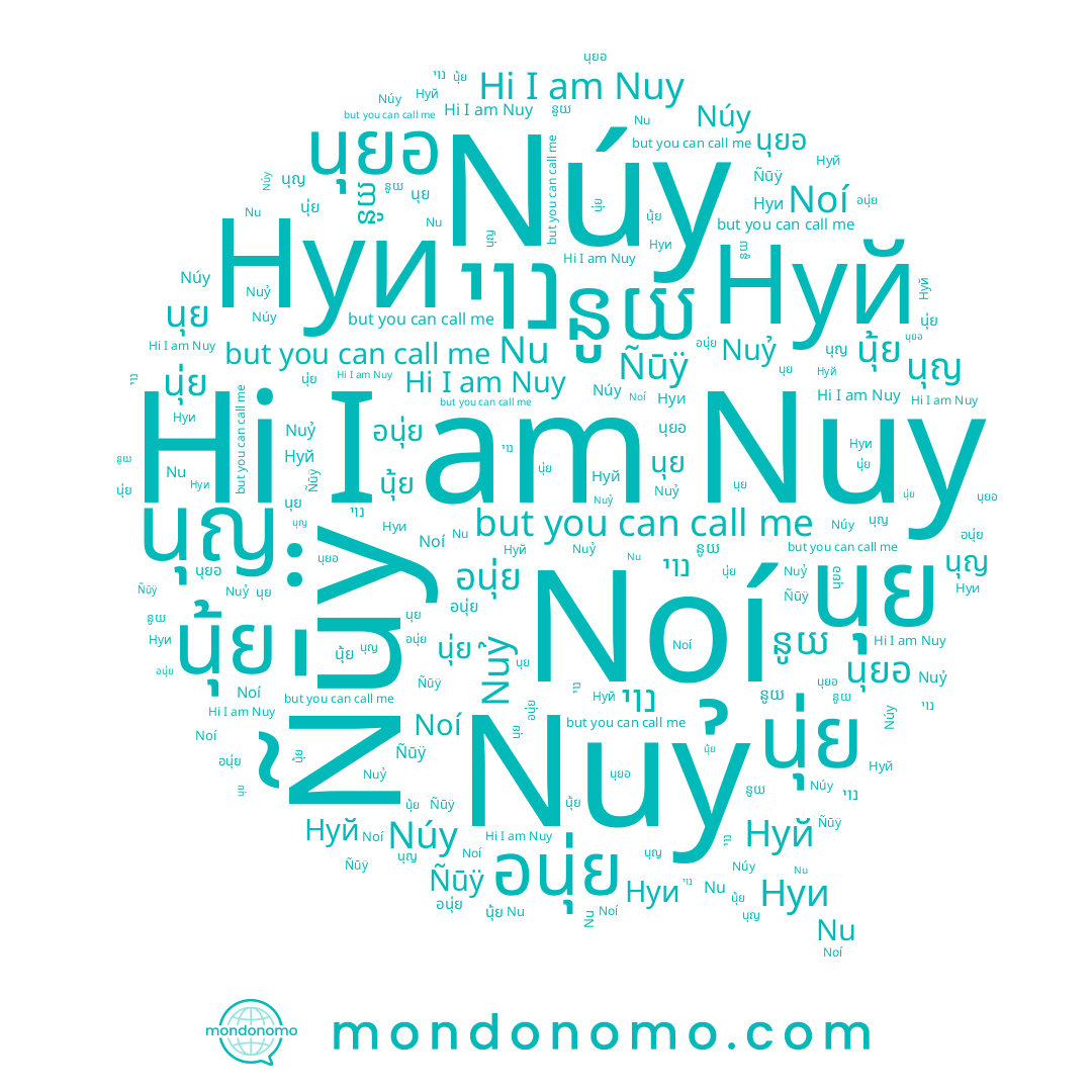 name นุย, name Nuy, name นุ้ย, name อนุ่ย, name Нуй, name Núy, name נוי, name នូយ, name Nu, name Noí, name Nuỷ, name Нуи, name นุ่ย, name นุญ, name Ñūÿ, name นุยอ