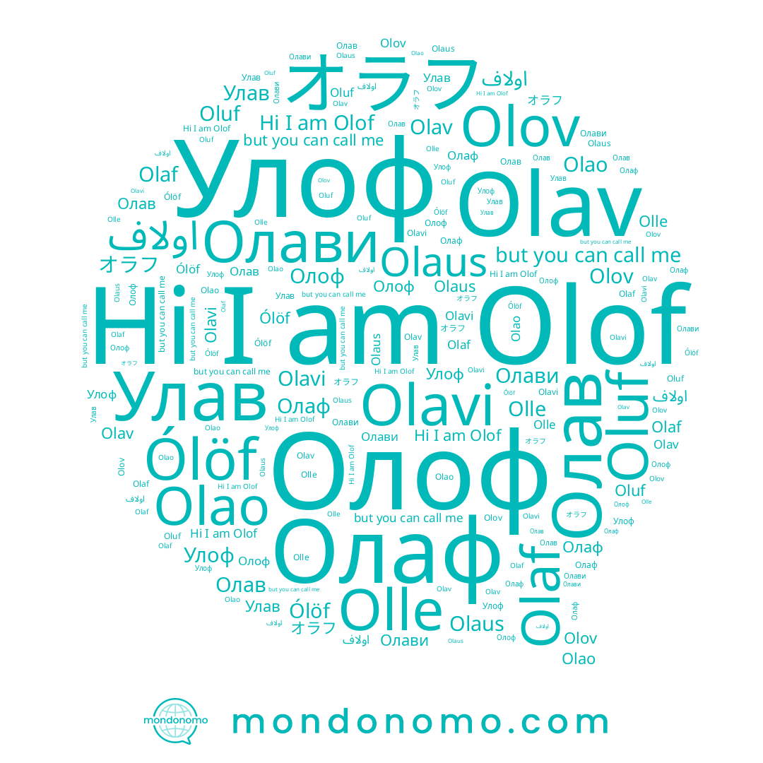 name Olaf, name Olof, name Oluf, name Олаф, name オラフ, name Олоф, name Olaus, name Олав, name Olle, name Olov, name Ólöf, name Улав, name Улоф, name Olavi, name Олави, name Olao, name اولاف, name Olav