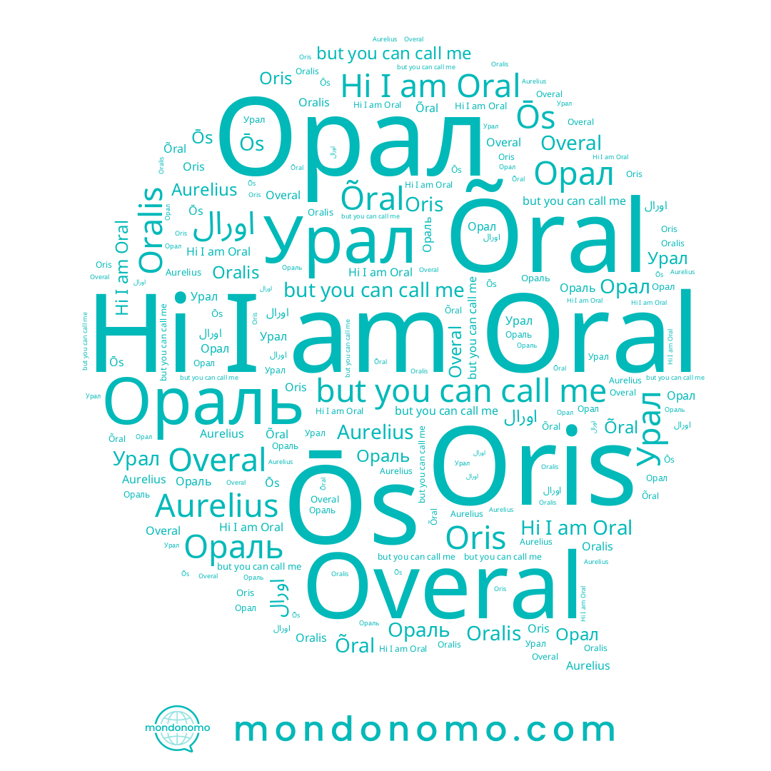 name Oris, name Ōs, name Орал, name Aurelius, name Õral, name اورال, name Урал, name Oralis, name Ораль, name Oral, name Overal