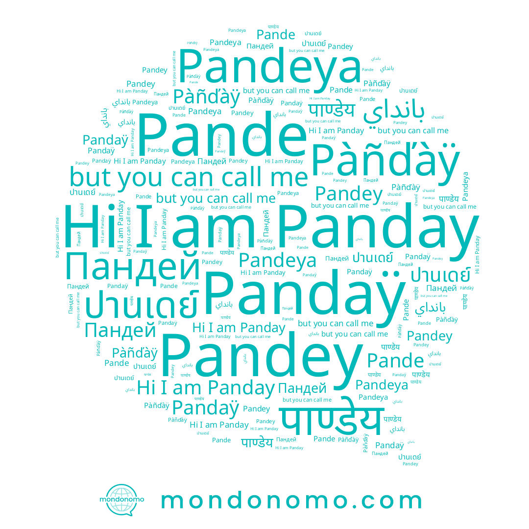 name Pandey, name पाण्डेय, name Pàñďàÿ, name ปานเดย์, name Panday, name Pandaÿ, name Пандей, name Pandeya, name Pande