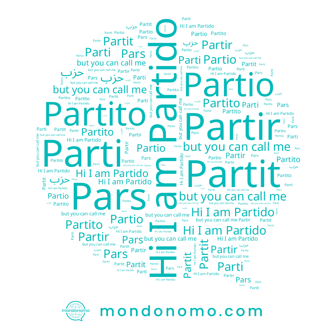 name Partido, name Pars, name Parti