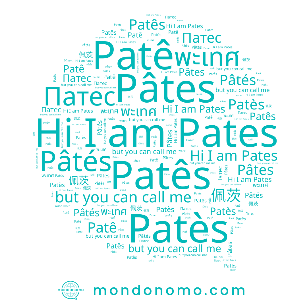 name Patês, name Pâtés, name พะเทศ, name Patê, name Pates, name 佩茨, name Patès, name Патес, name Pâtes