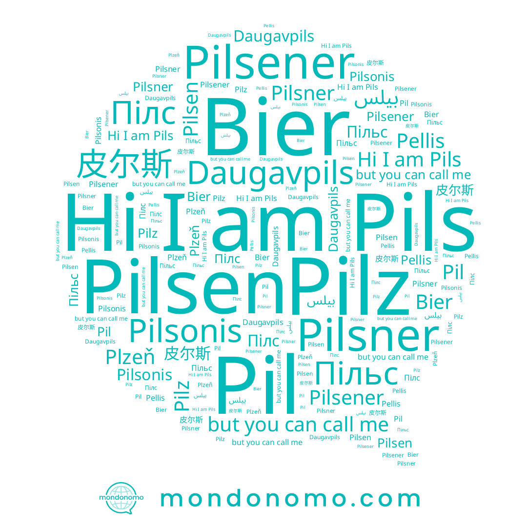 name Pil, name Пілс, name Pilsner, name Pils, name Pilz, name Bier, name بيلس, name 皮尔斯, name Pellis, name Пільс, name Pilsener, name Pilsonis