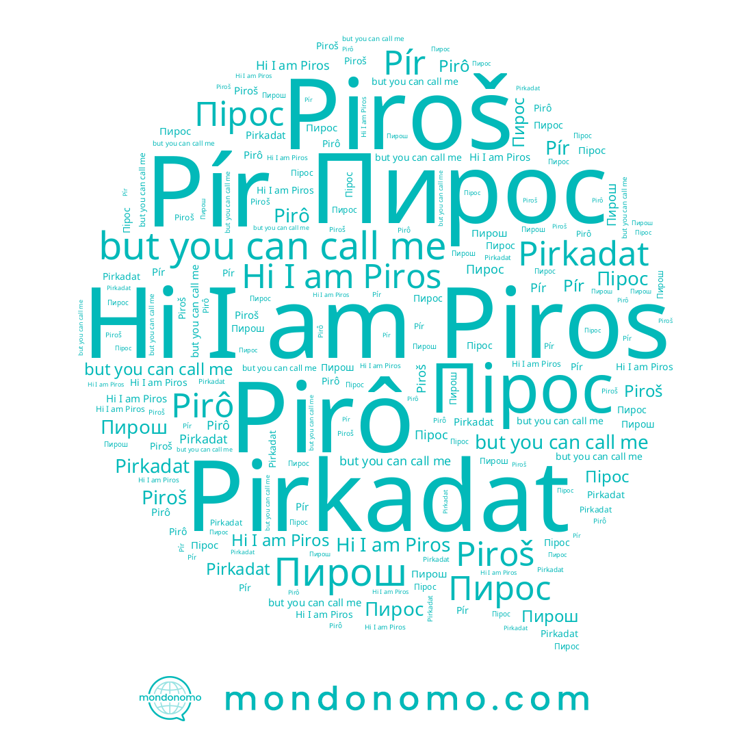 name Пирош, name Piros, name Pír, name Pirô, name Piroš, name Pirkadat, name Пирос, name Пірос