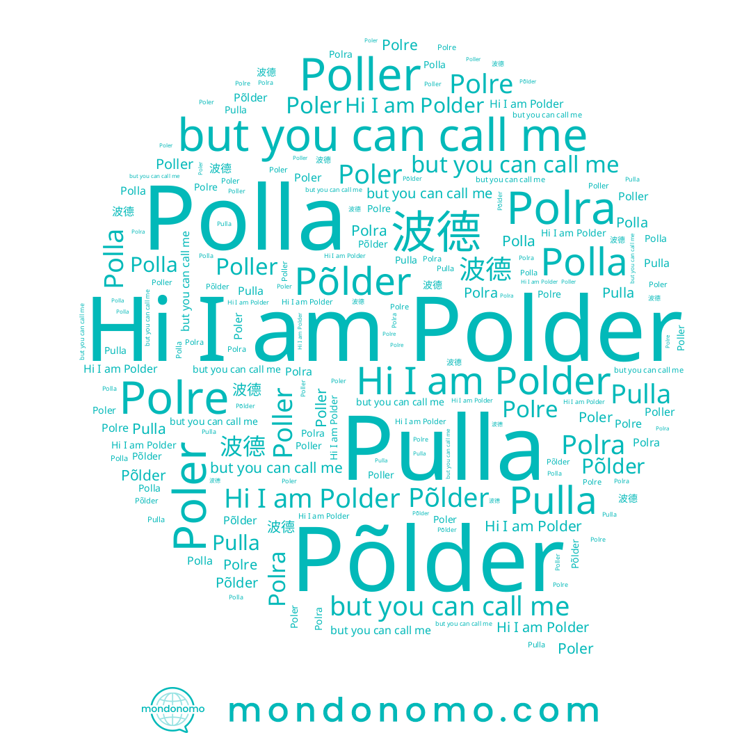 name Pulla, name 波德, name Põlder, name Poler, name Polder, name Polra, name Polre, name Polla, name Poller
