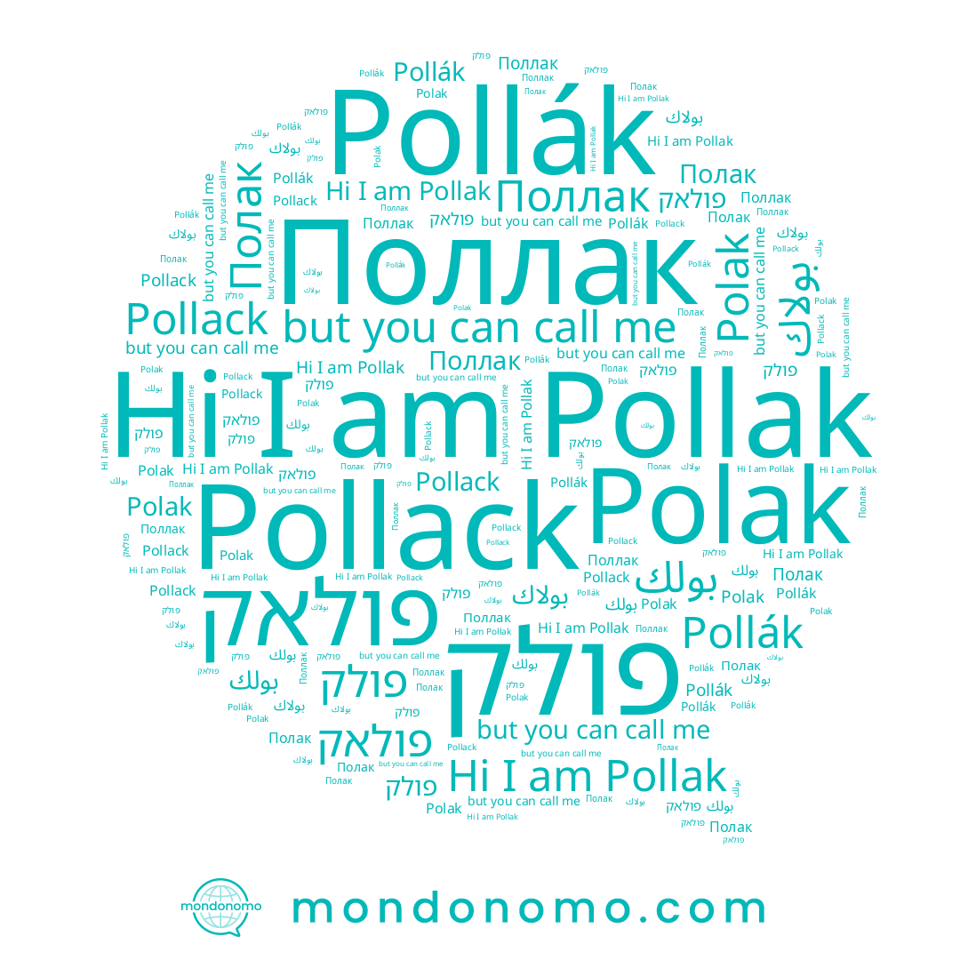 name Polak, name פולק, name Поллак, name Pollák, name Pollak, name بولاك, name بولك, name Pollack, name Полак