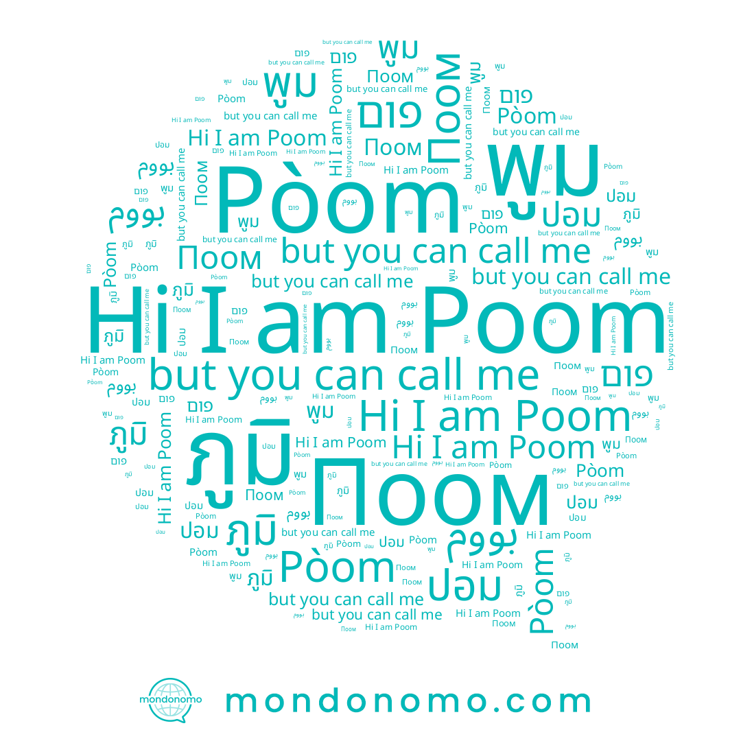 name פום, name Pòom, name พูม, name ภูมิ, name Поом, name ปอม, name بووم, name Poom