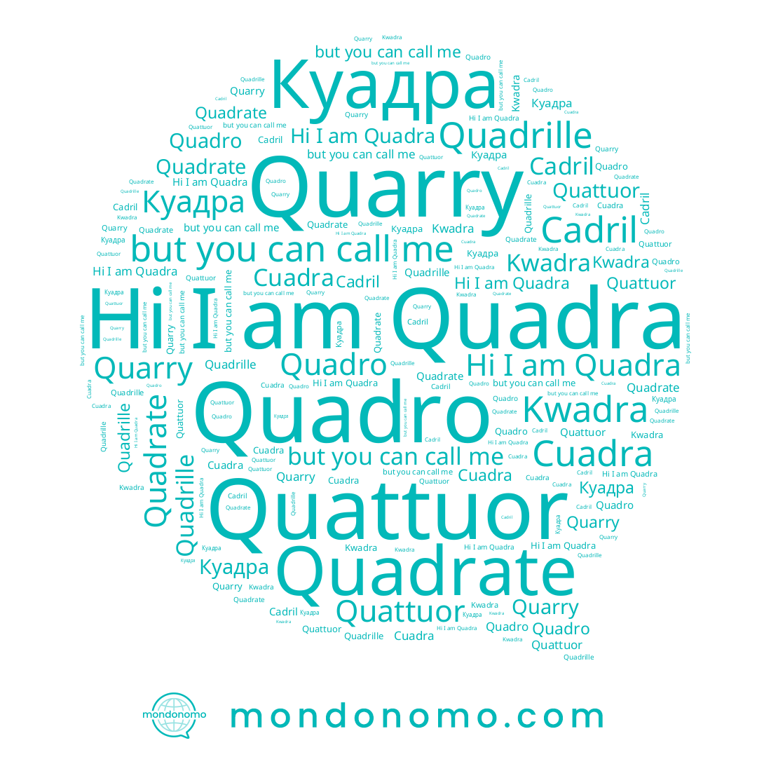 name Quadra, name Quarry, name Cuadra, name Quadro