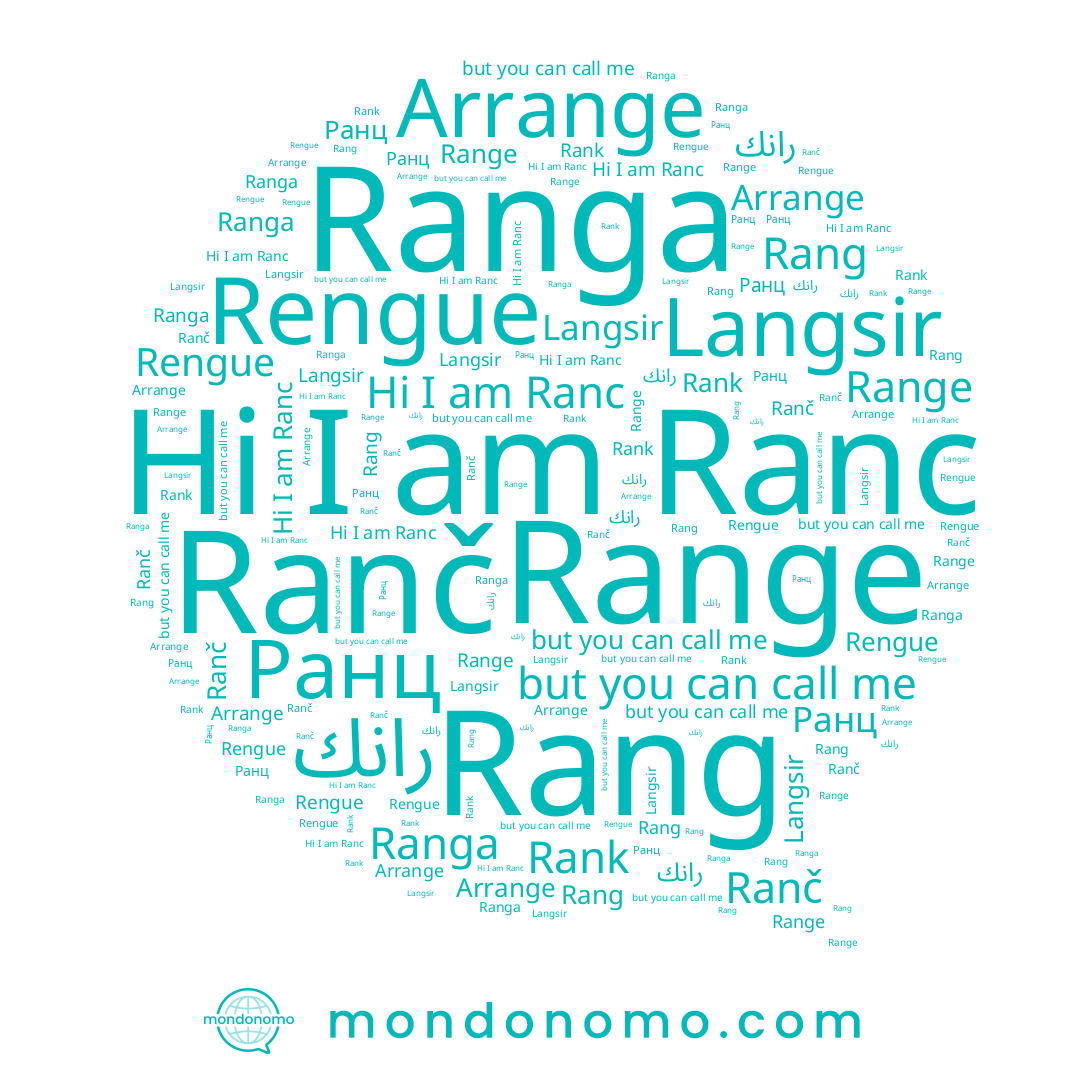 name Ranc, name Rengue, name Rang, name Rank, name Langsir, name Ранц, name Ranga, name Range