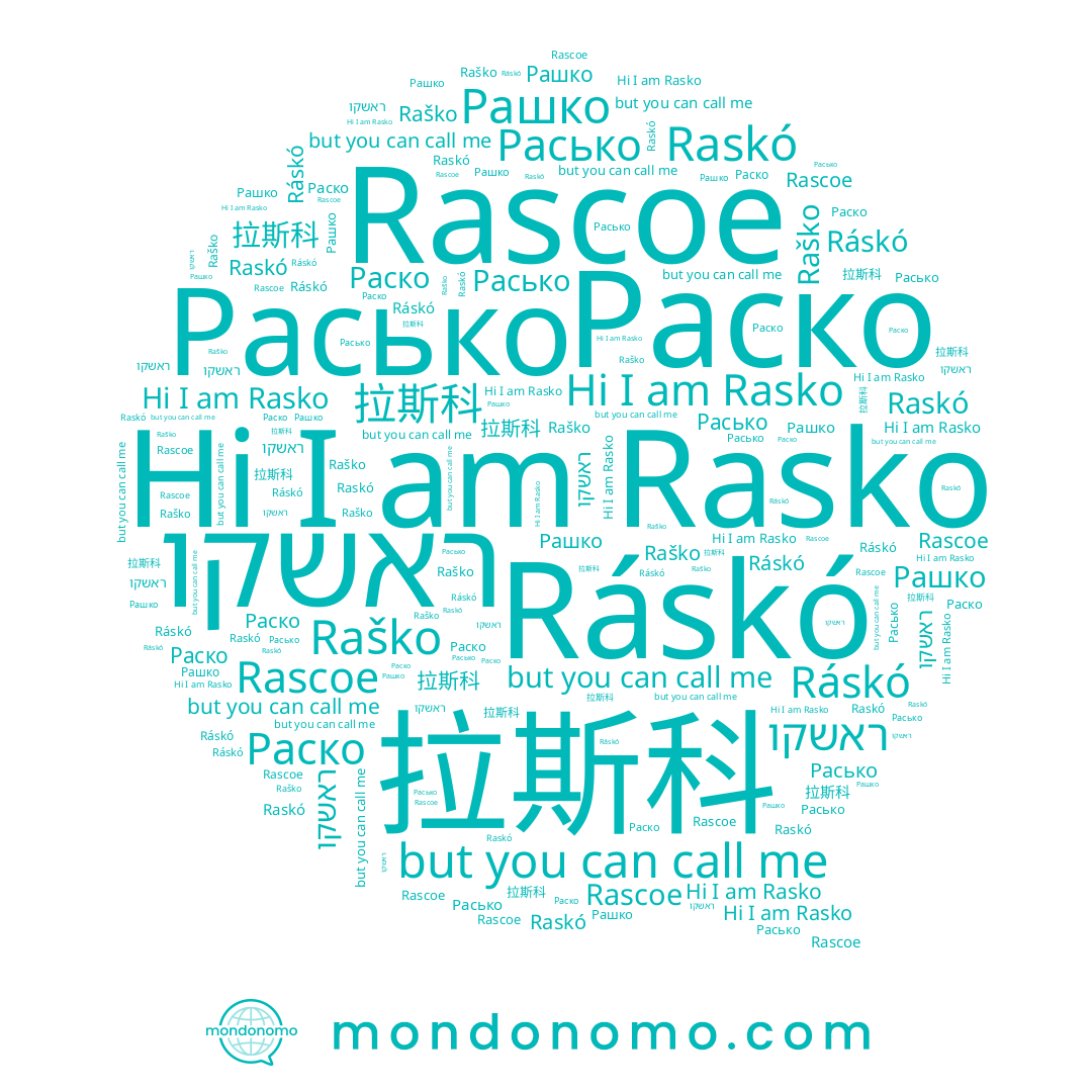 name Раско, name Raško, name 拉斯科, name Расько, name Рашко, name Ráskó, name Rascoe, name ראשקו, name Rasko, name Raskó