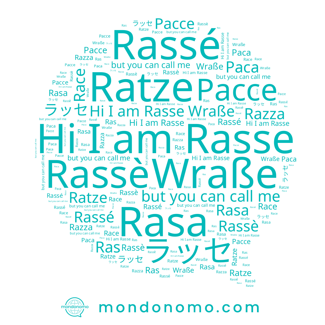 name ラッセ, name Rasa, name Rassé, name Race, name Ratze, name Rasse, name Рассе, name Раса, name Rassè, name Wraße, name Ras, name Razza