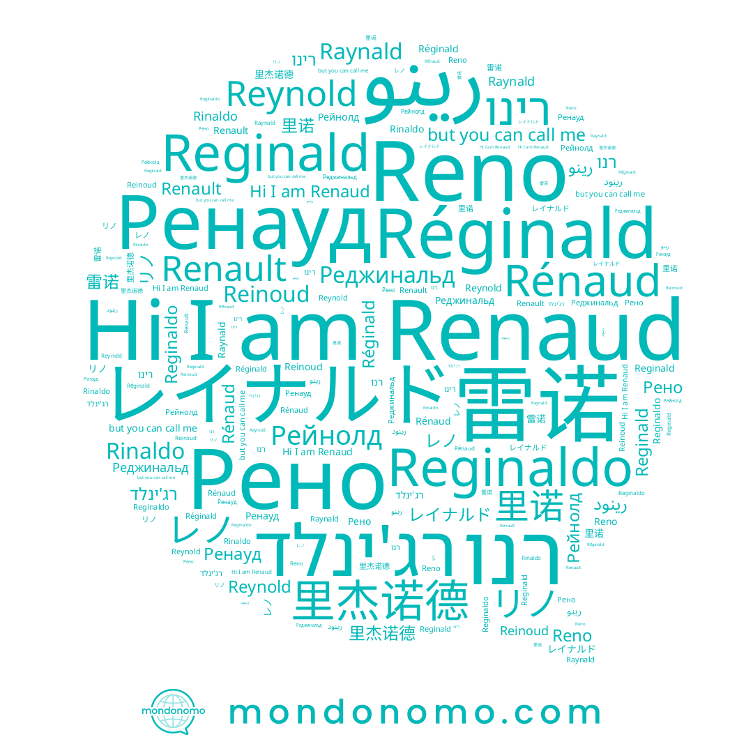 name رينو, name Реджинальд, name Reinoud, name リノ, name Renaud, name 里诺, name Rinaldo, name Renault, name רינו, name رينود, name 雷诺, name Reno, name Reginaldo, name Raynald, name רנו, name Reynold, name 里杰诺德, name レイナルド, name Ренауд, name Réginald, name レノ, name רג'ינלד, name Reginald, name Рейнолд, name Рено, name Rénaud