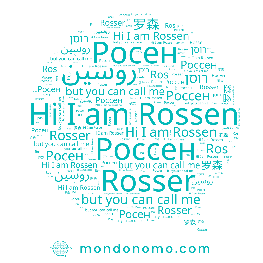 name רוסן, name Росен, name 罗森, name Ros, name Россен, name Rosser, name Rossen