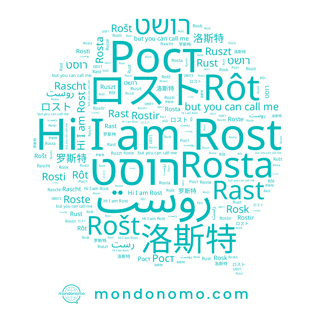 name Rost, name רושט, name 洛斯特, name Rostir, name Rosk, name Ruszt, name رست, name روست, name Rôt, name Rosti, name Rosta, name 罗斯特, name רוסט, name Rust, name Roste, name Rascht, name Rošt, name Rast