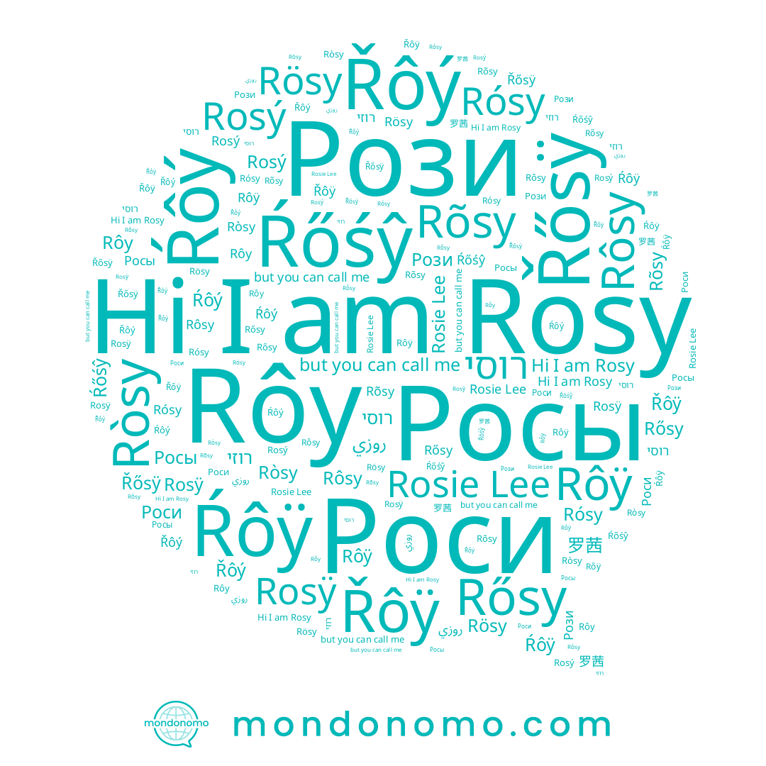 name Rósy, name Ròsy, name Rõsy, name Řősÿ, name רוזי, name Rosý, name Ŕôÿ, name Řôÿ, name Rosy, name روزي, name Řôý, name Роси, name 罗茜, name Rösy, name רוסי, name Rôÿ, name Рози, name Rosÿ, name Rősy, name Rôsy, name Ŕôý, name Rôy, name Ŕőśŷ