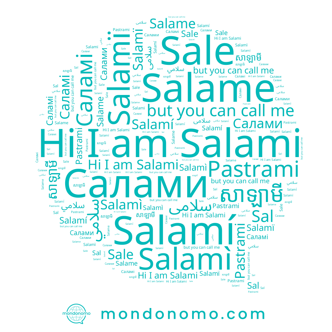 name សាឡាមី, name Sale, name Salamí, name Salamï, name Salami, name سلامی, name Саламі, name Салами, name Salame, name Sal, name Salamì, name سلامي