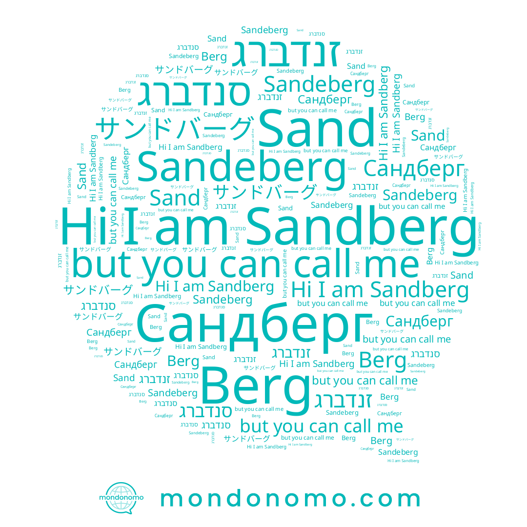 name Сандберг, name Berg, name Sandberg, name סנדברג, name Sandeberg, name Sand