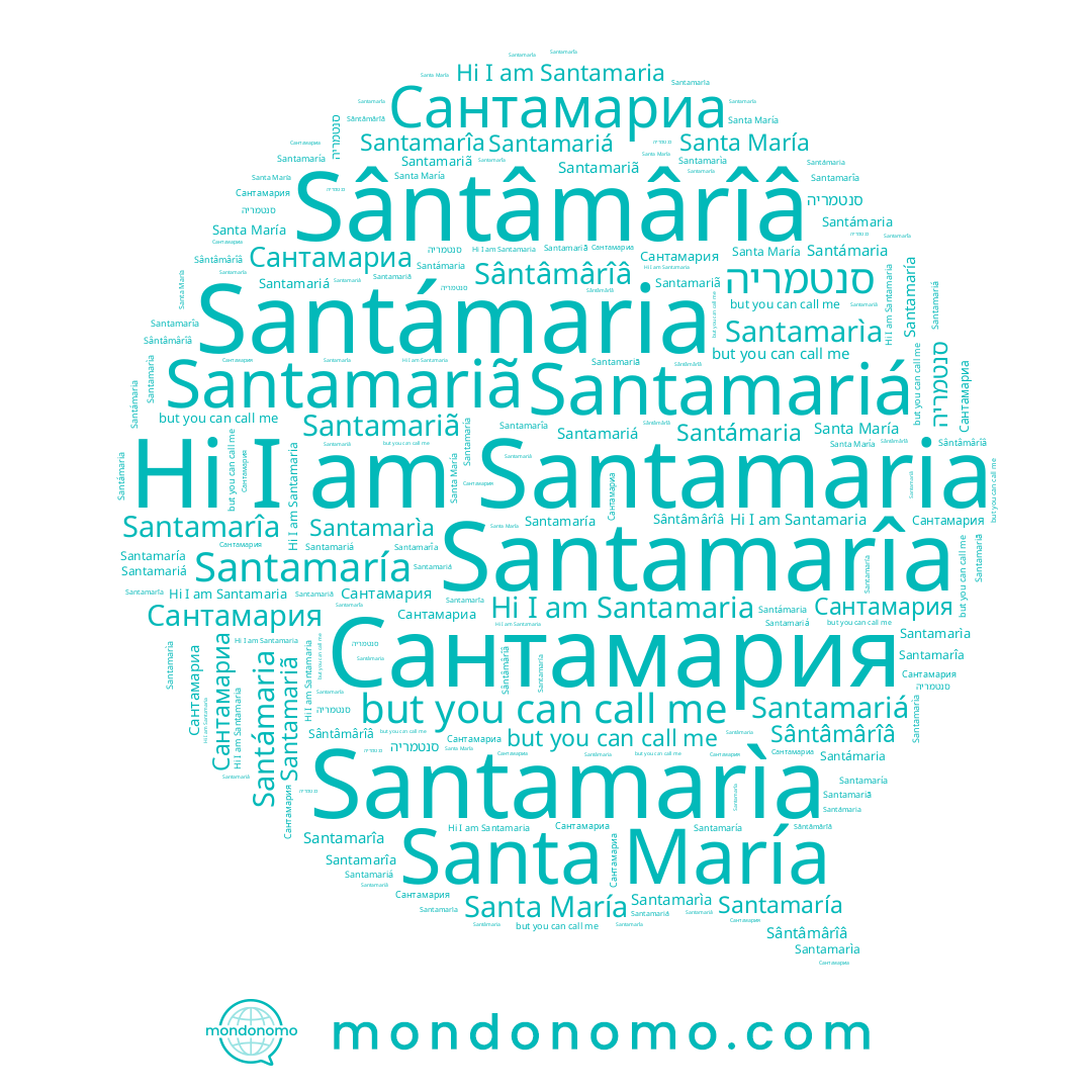 name Santamaria, name Santamaría, name Santamariã, name Santamarìa, name Sântâmârîâ, name Santamarîa, name Сантамариа, name Santamariá, name סנטמריה, name Santámaria, name Сантамария, name Santa María