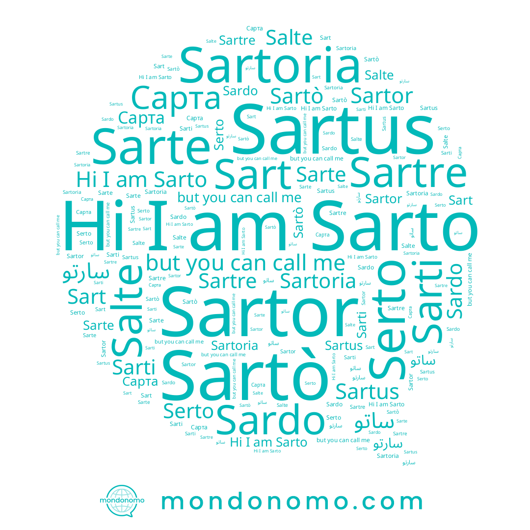 name Sartre, name Sartò, name ساتو, name Sardo, name Sarte, name Salte, name Sarto, name Sarti, name Sartor, name Serto