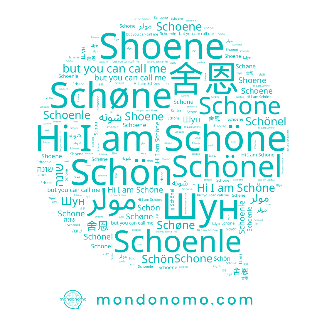 name Шун, name שונה, name Schönel, name Schön, name Shoene, name مولر, name 舍恩, name Schoene, name شونه, name Schoenle, name Schone, name Schöne, name Schøne