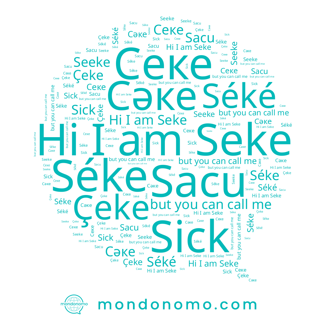 name Seke, name Sick, name Seeke, name Секе, name Сәке, name Séke, name Çeke, name Sacu, name Séké