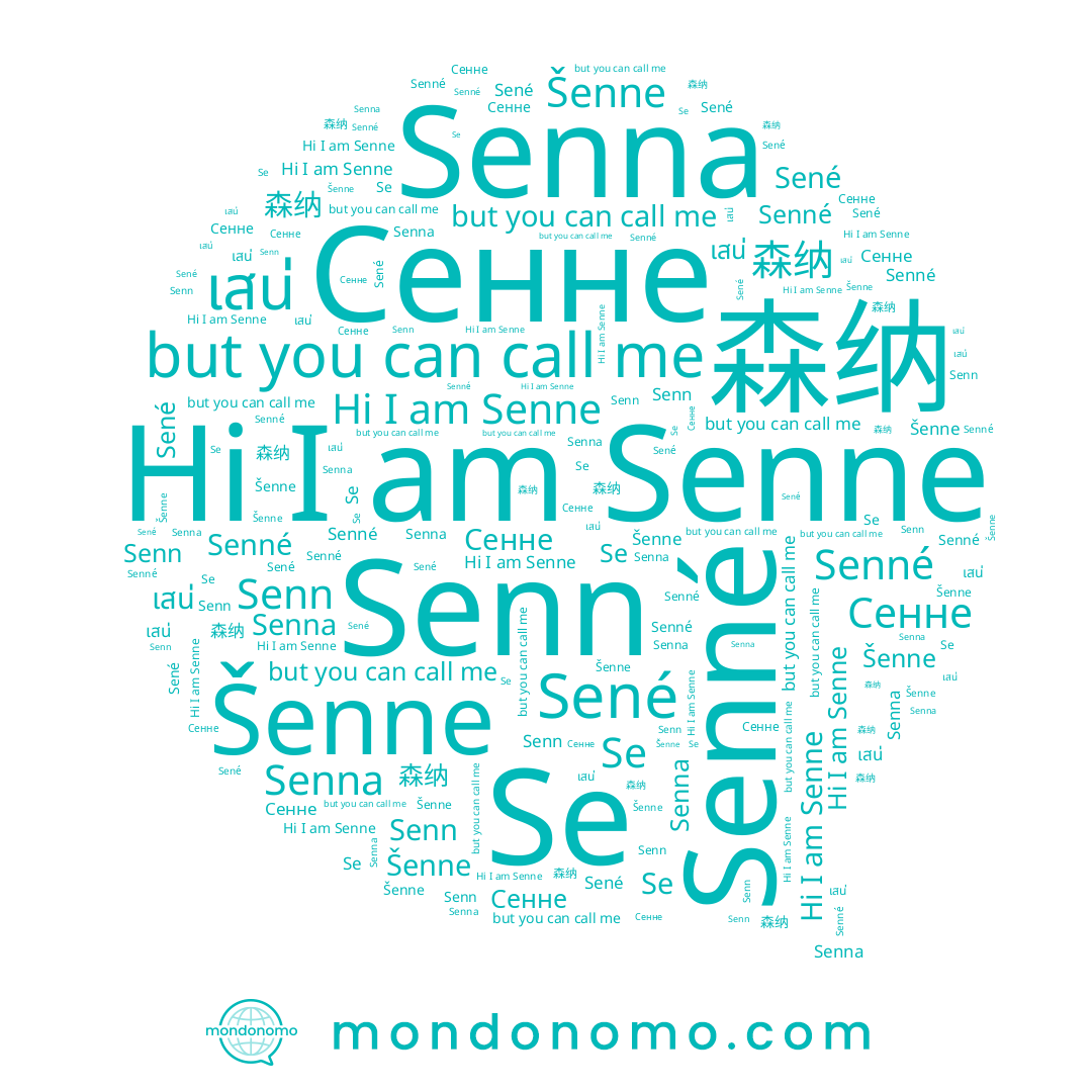 name Senna, name 森纳, name Senn, name Senne, name Sené, name Se, name Šenne, name Senné