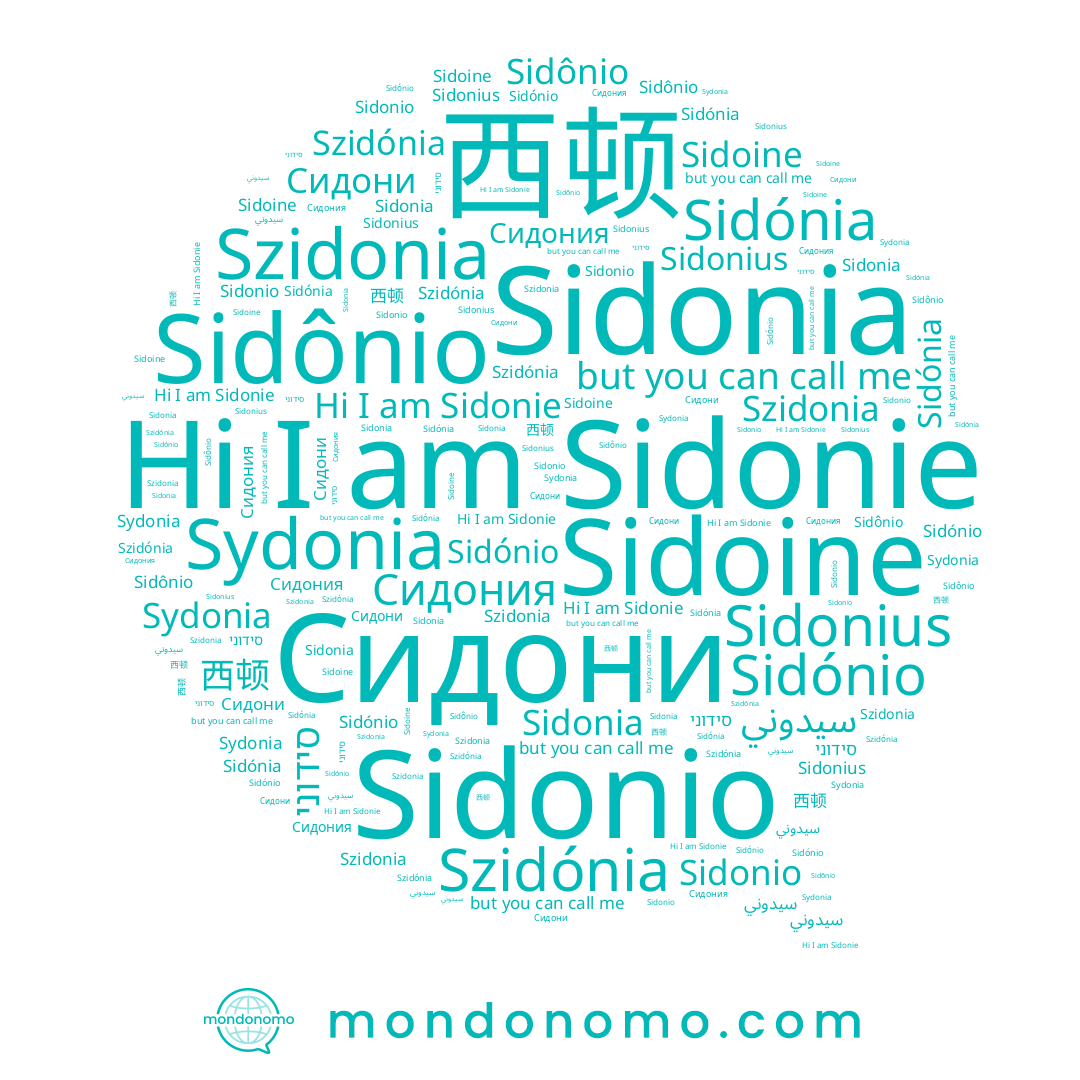 name Sidónia, name סידוני, name Sidônio, name Сидони, name Sidoine, name Sidonio, name Sydonia, name Szidonia, name Szidónia, name Sidónio, name Сидония, name 西顿, name Sidonius, name Sidonie, name سيدوني, name Sidonia