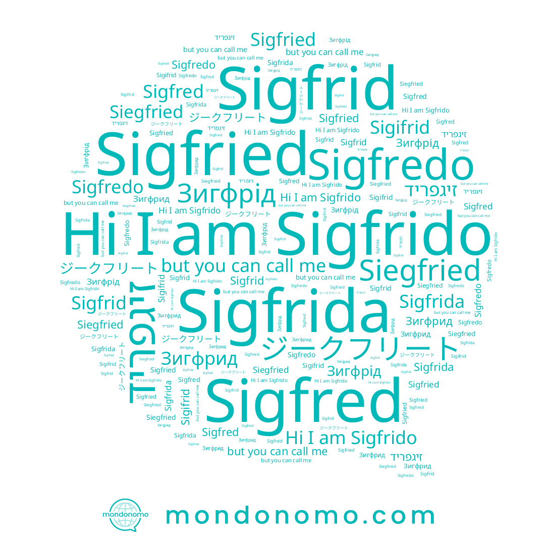 name Sigfredo, name Sigifrid, name ジークフリート, name Зигфрід, name Sigfrida, name Sigfred, name Sigfrido, name Siegfried, name Зигфрид, name Sigfried, name Sigfrid, name זיגפריד