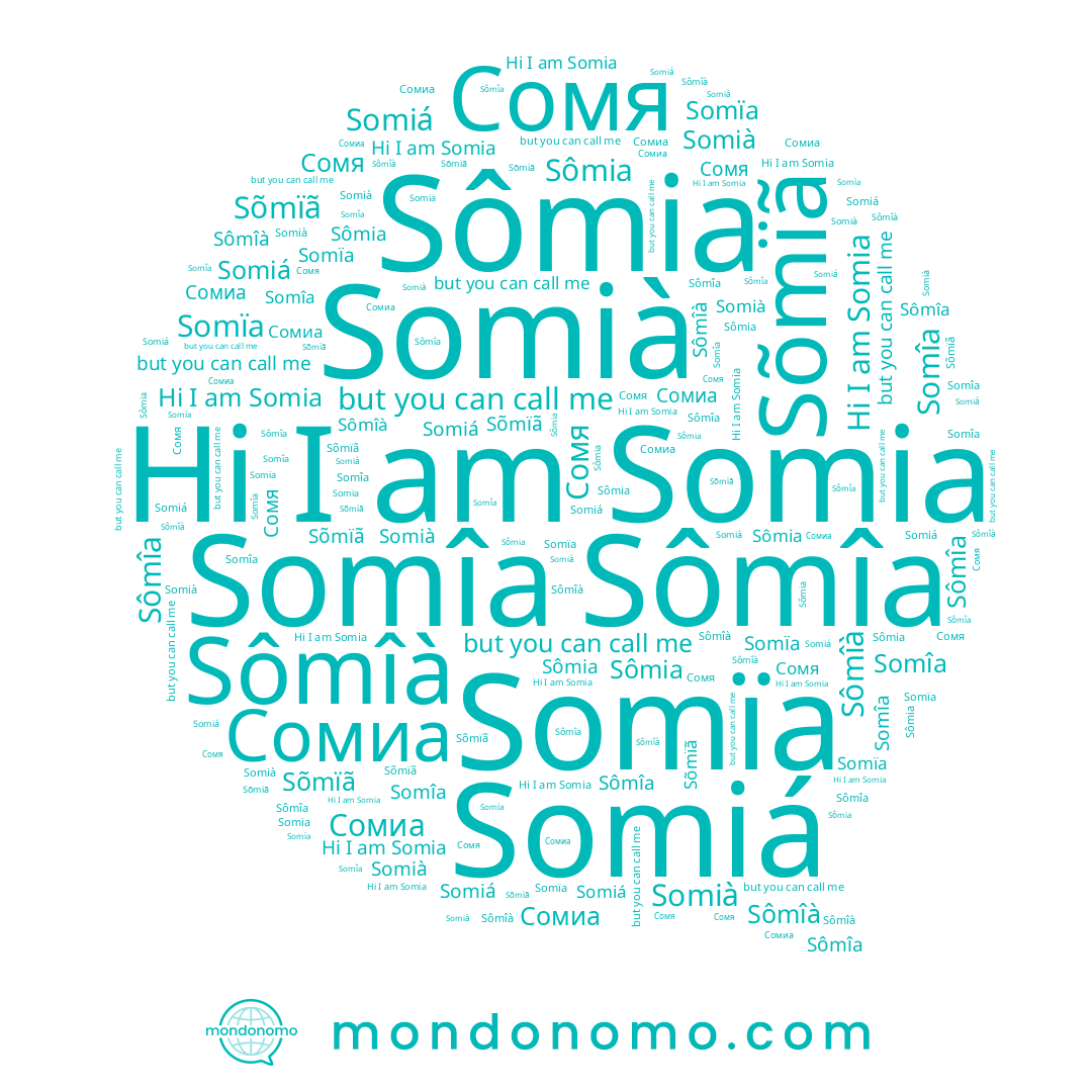 name Сомя, name Sômîa, name Somiá, name Somia, name Sômia, name Somià, name Somïa, name Sômîà, name Sõmïã, name Сомиа, name Somîa