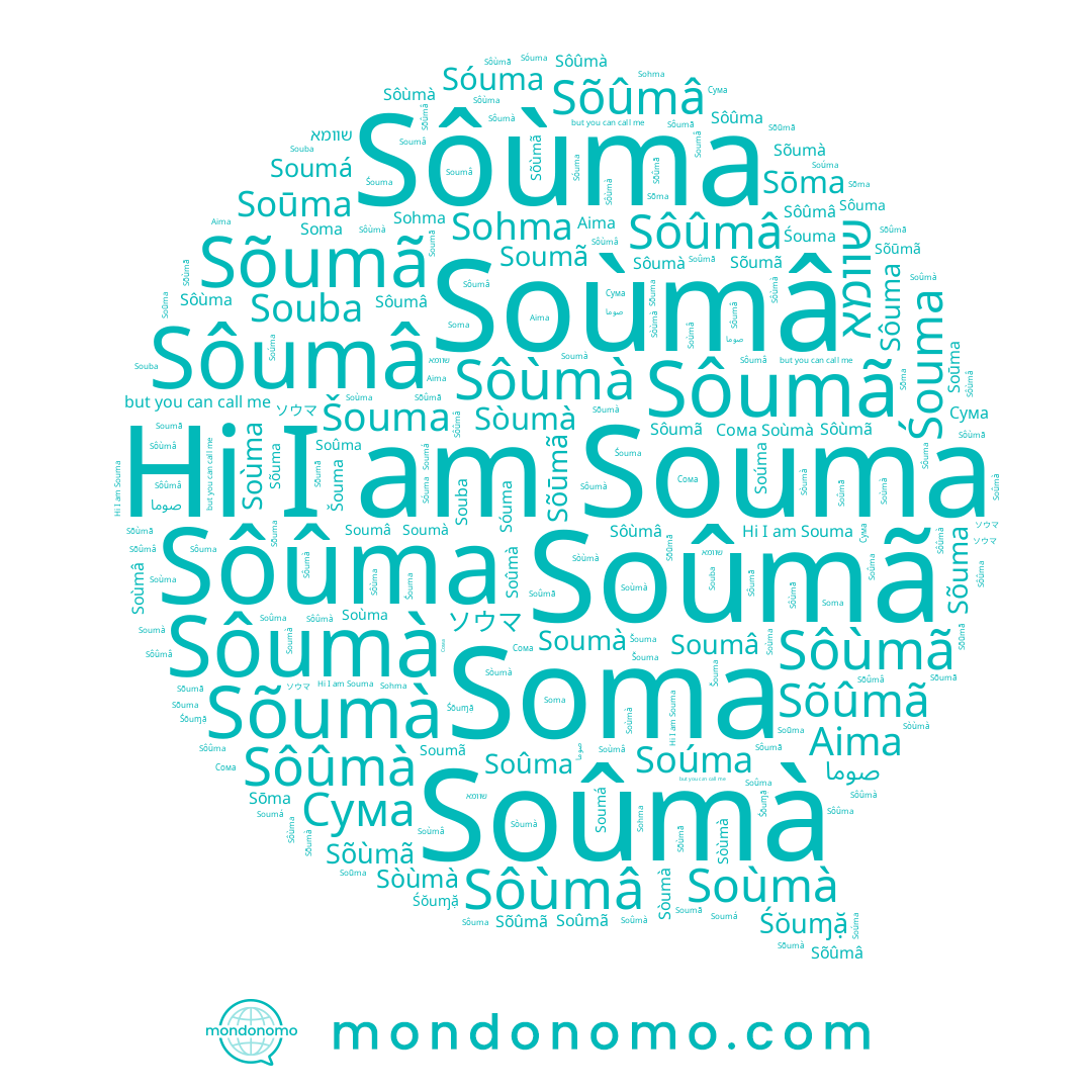 name Sòùmà, name Sóuma, name Sôùmâ, name Sõūmã, name Śouma, name Śŏuɱặ, name Sôùmã, name Soûmã, name Soúma, name Sôûma, name Sôûmà, name Šouma, name Sõuma, name Soma, name Sôumã, name Sôùmà, name Soumà, name Soumá, name Sòumà, name Sõùmã, name Sohma, name שוומא, name Soūma, name Sôuma, name Сума, name Sôumâ, name Souma, name Aima, name Soûma, name Souba, name Soùmà, name Soumã, name Soùmâ, name Sõumã, name Sōma, name Sõûmâ, name Soûmà, name Sôùma, name Soumâ, name Sôûmâ, name Soùma, name Sõûmã, name Sõumà, name ソウマ, name Sôumà