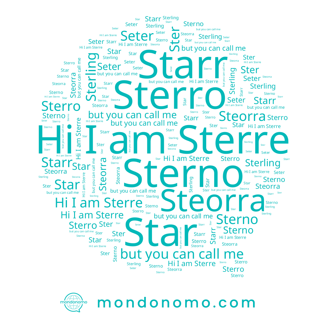 name Seter, name Sterling, name Sterre, name Steorra, name Sterno, name Ster, name Starr, name Star