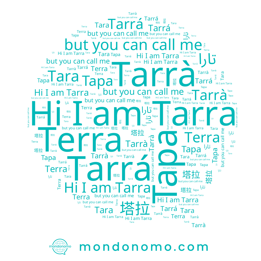 name Tarra, name Tarrá, name Tara, name Tarrà, name 塔拉, name تارا, name Terra