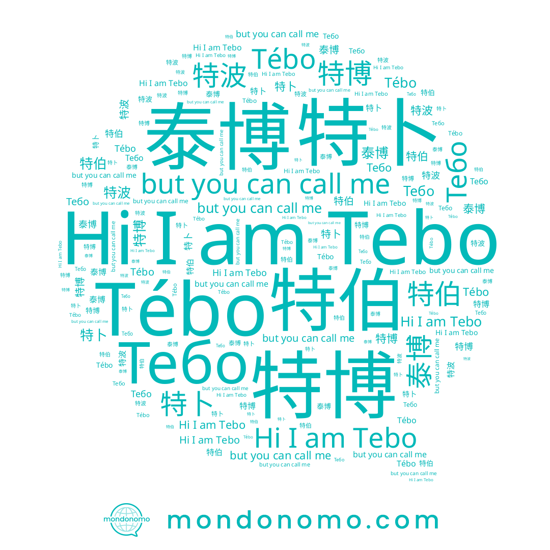 name 泰博, name Tébo, name 特伯, name 特博, name Tebo, name 特波, name 特卜, name Тебо