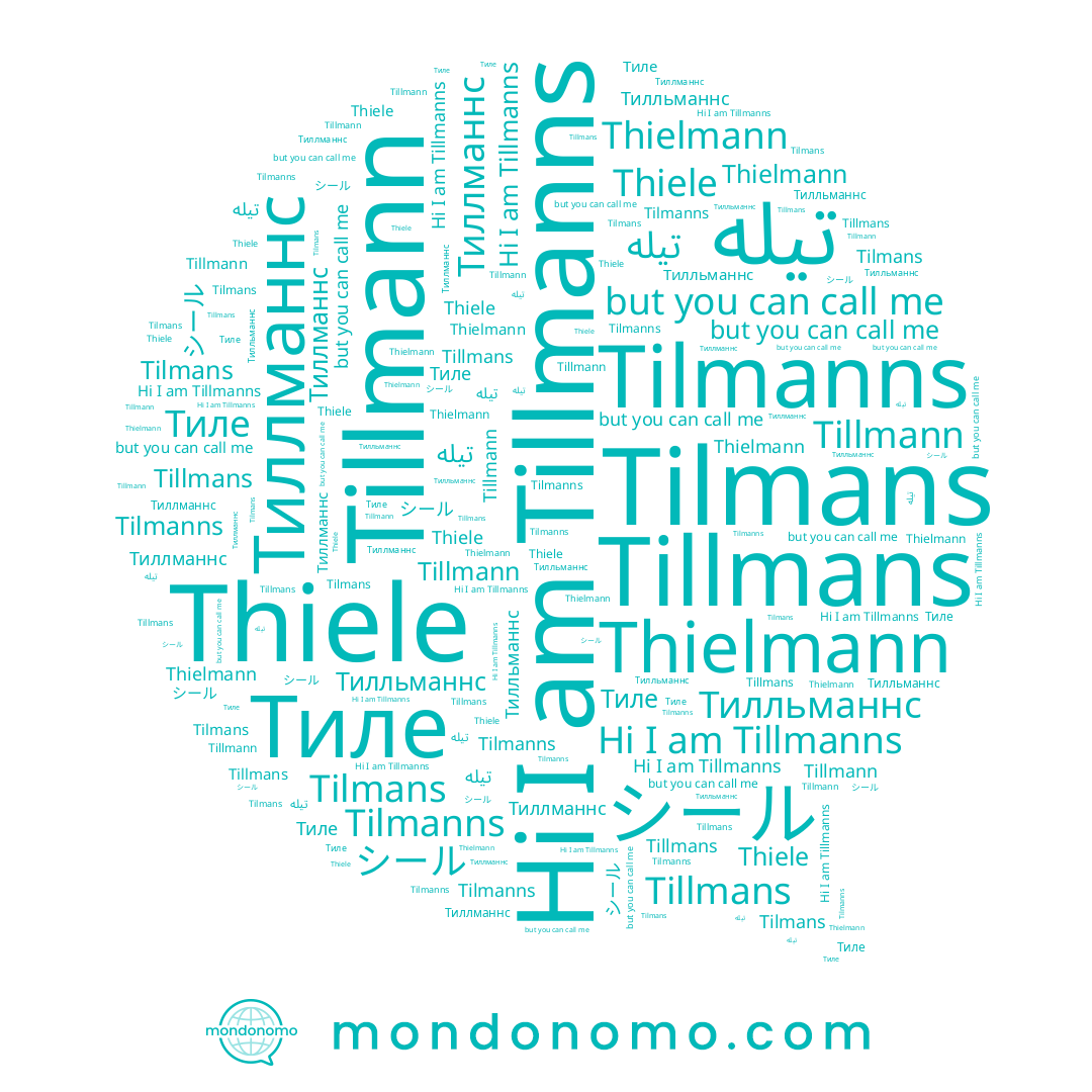 name Tilmanns, name Тилльманнс, name تيله, name シール, name Thielmann, name Tillmann, name Тиллманнс, name Tillmanns, name Tilmans, name Tillmans, name Thiele, name Тиле