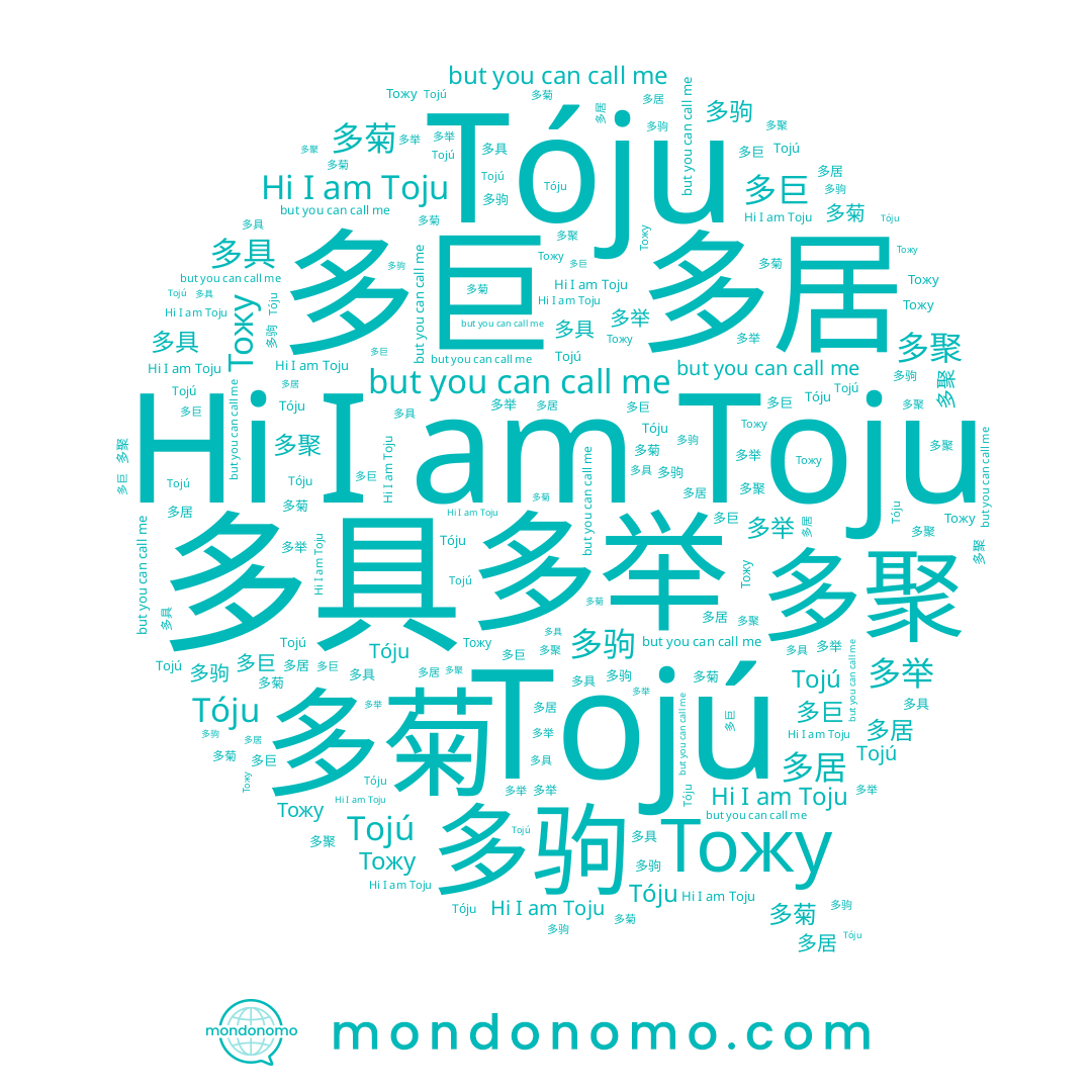 name 多居, name 多驹, name 多聚, name 多具, name Tojú, name 多举, name Toju, name 多巨, name Тожу, name Tóju, name 多菊